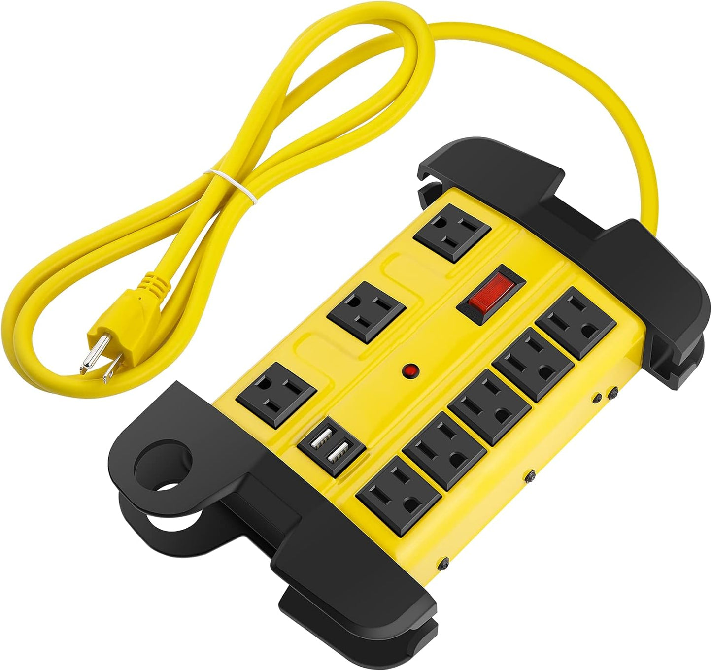Heavy Duty Power Strip with USB and 25 FT Extension Cord