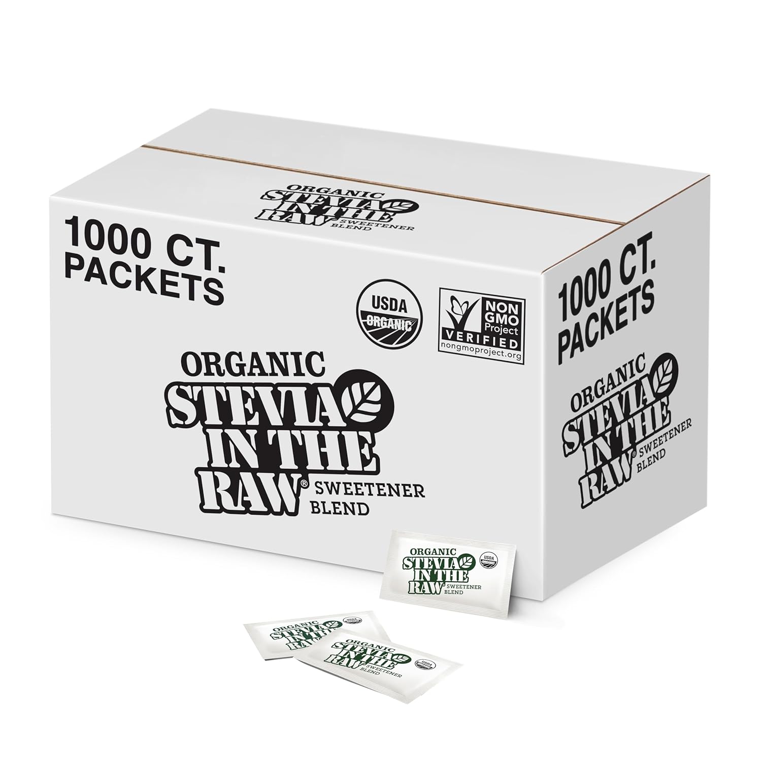 Stevia In The Raw Organic Sweetener Packets for Guilt-Free Sweetness