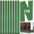 Long Canvas Sandbags Flood Barrier 8 Pcs - Heavy Duty 11ft Tubes