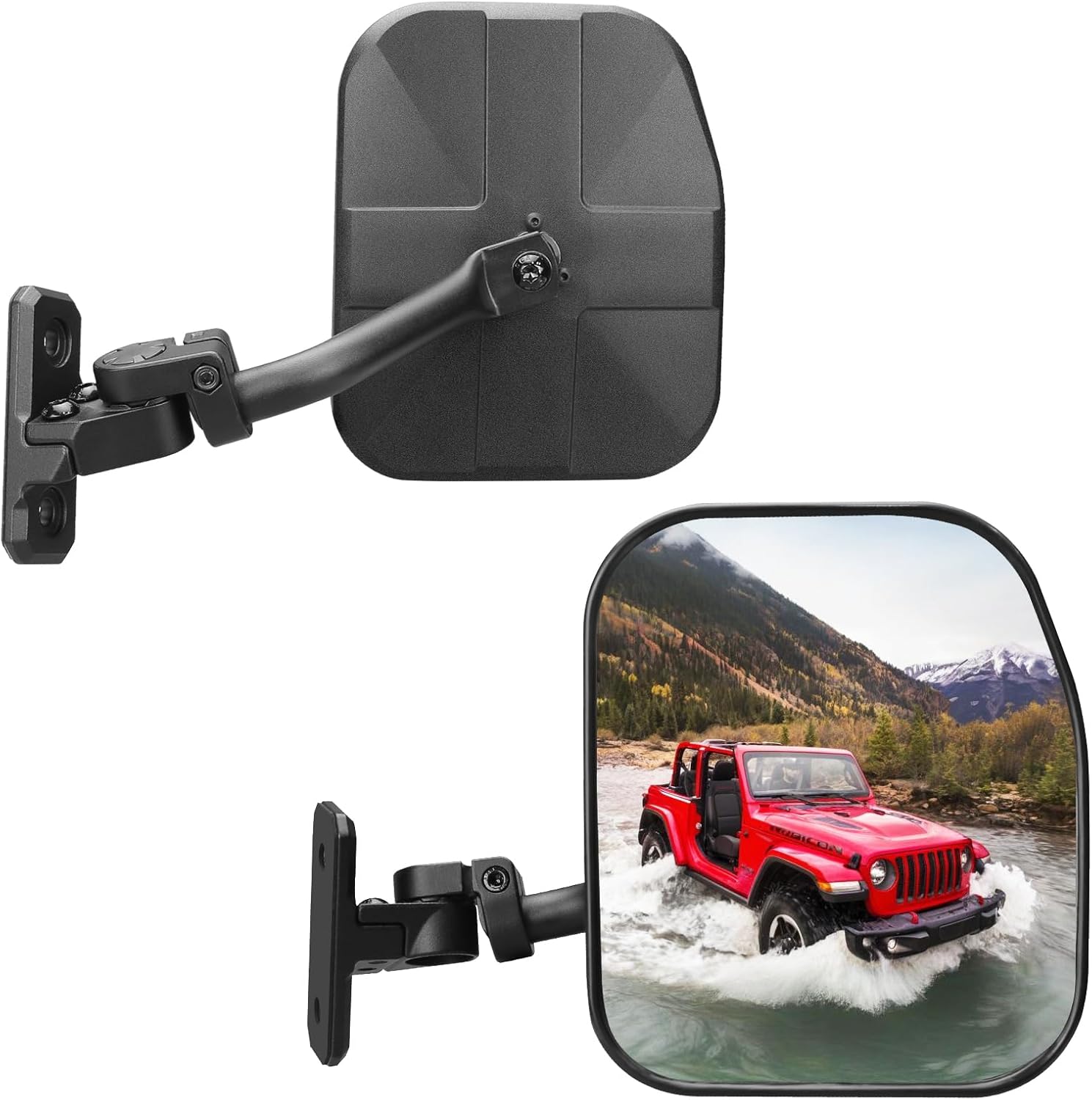 Wrangler Mirrors for JK TJ Unlimited 1997-2018 - Foldable Design