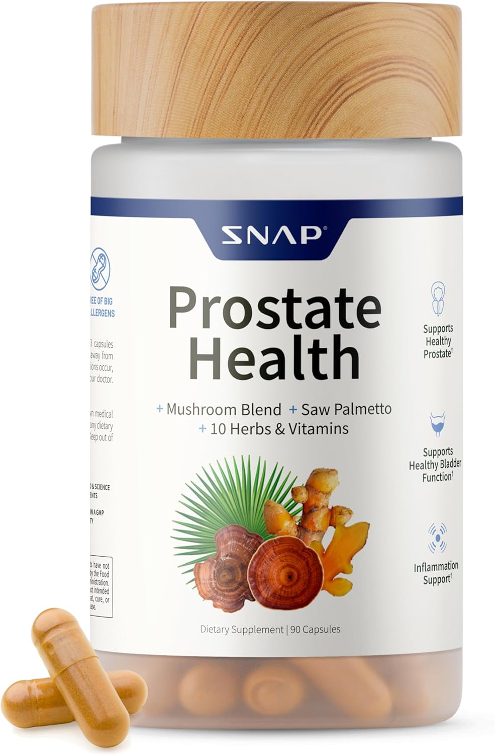 Prostate Health Support Supplement with Saw Palmetto and More