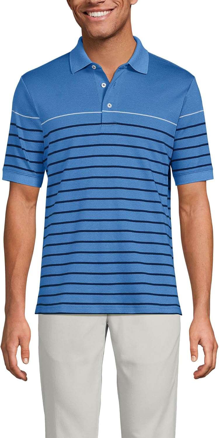 Lands' End Men's Short Sleeve Supima Cotton Polo Shirt Review