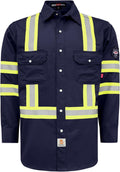 Industrial Safety High Visibility Shirt Designed for Flame Resistance