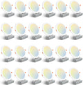 8 in Ultra-Thin LED Recessed Ceiling Light - Dimmable 5CCT Selectable