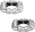 TRQ Front Brake Caliper Set Compatible with Toyota Front Axle