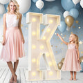 4FT Marquee Light Up Letter K - Large Foam Marquee Letter for Parties