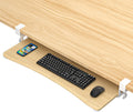34in Large Under Desk Keyboard Tray Pull Out - Light Wood