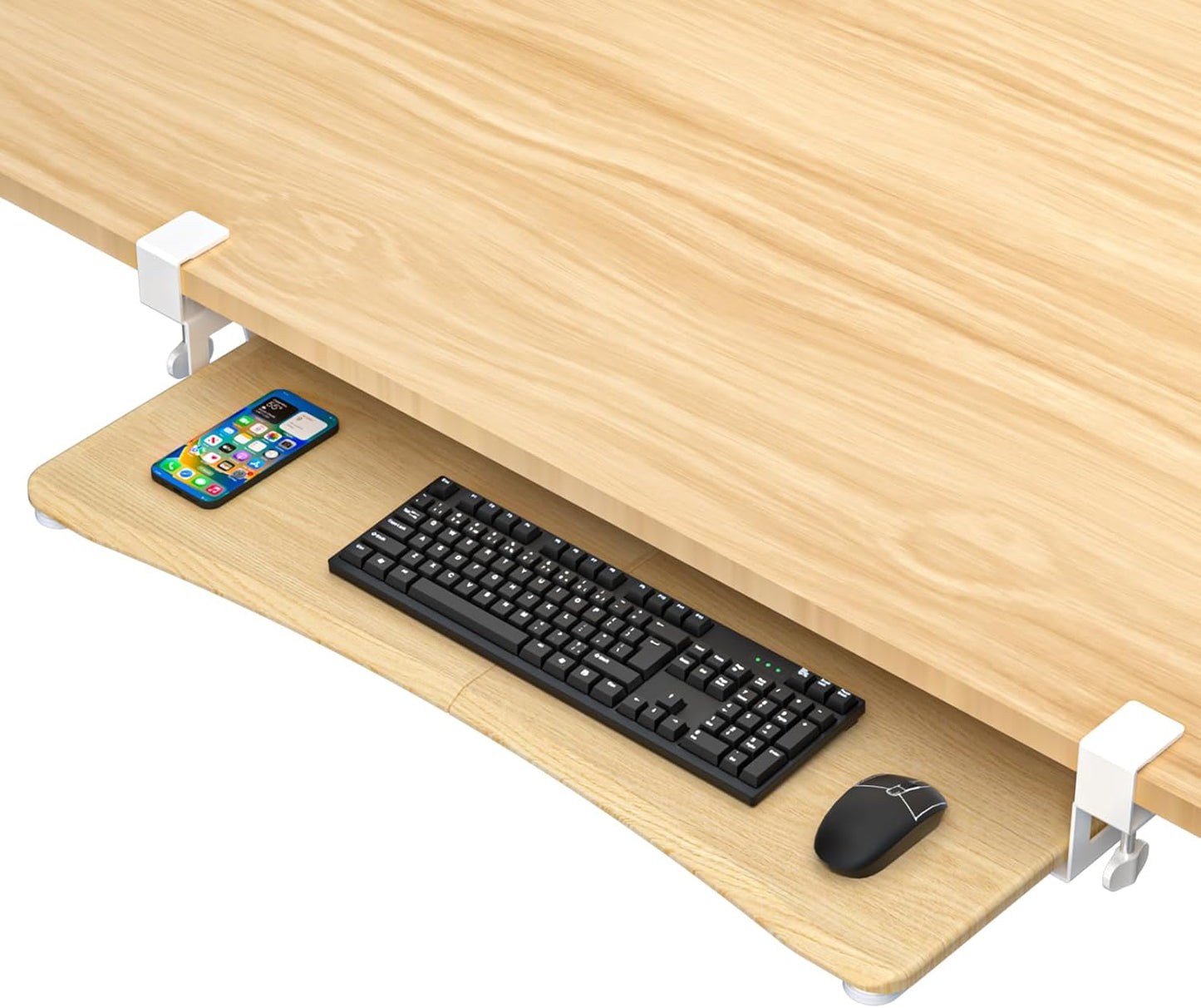 Suptek Large Keyboard Tray Under Desk Pull Out for Ergonomics