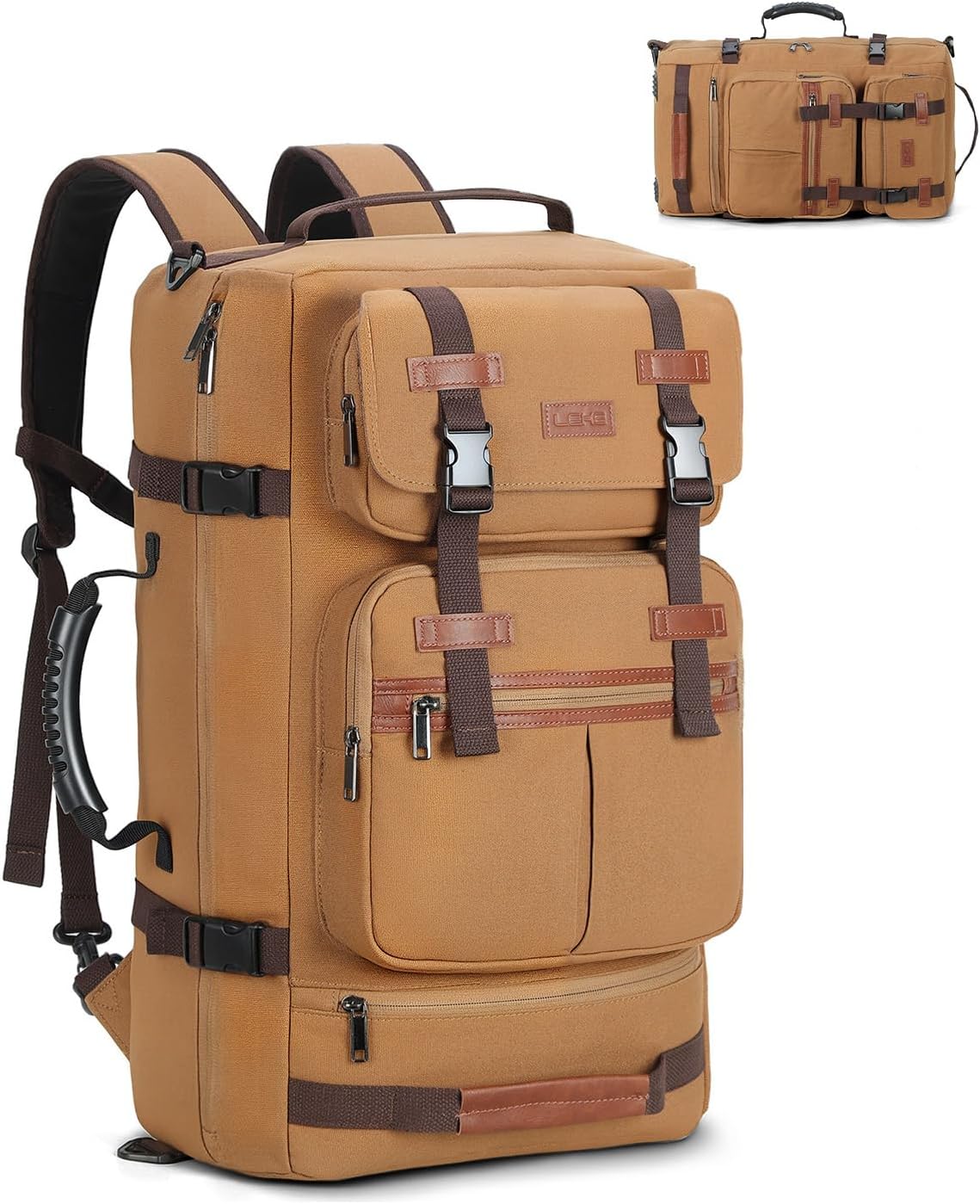 Lekebobor Travel Backpack for Men - Versatile Vintage Design