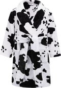 Arshiner Boys Girls Flannel Bathrobes Soft Fuzzy Hooded Robe for Kids