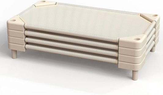 Stackable Preschool Cot for Kids - Durable Nap Cots for Daycare