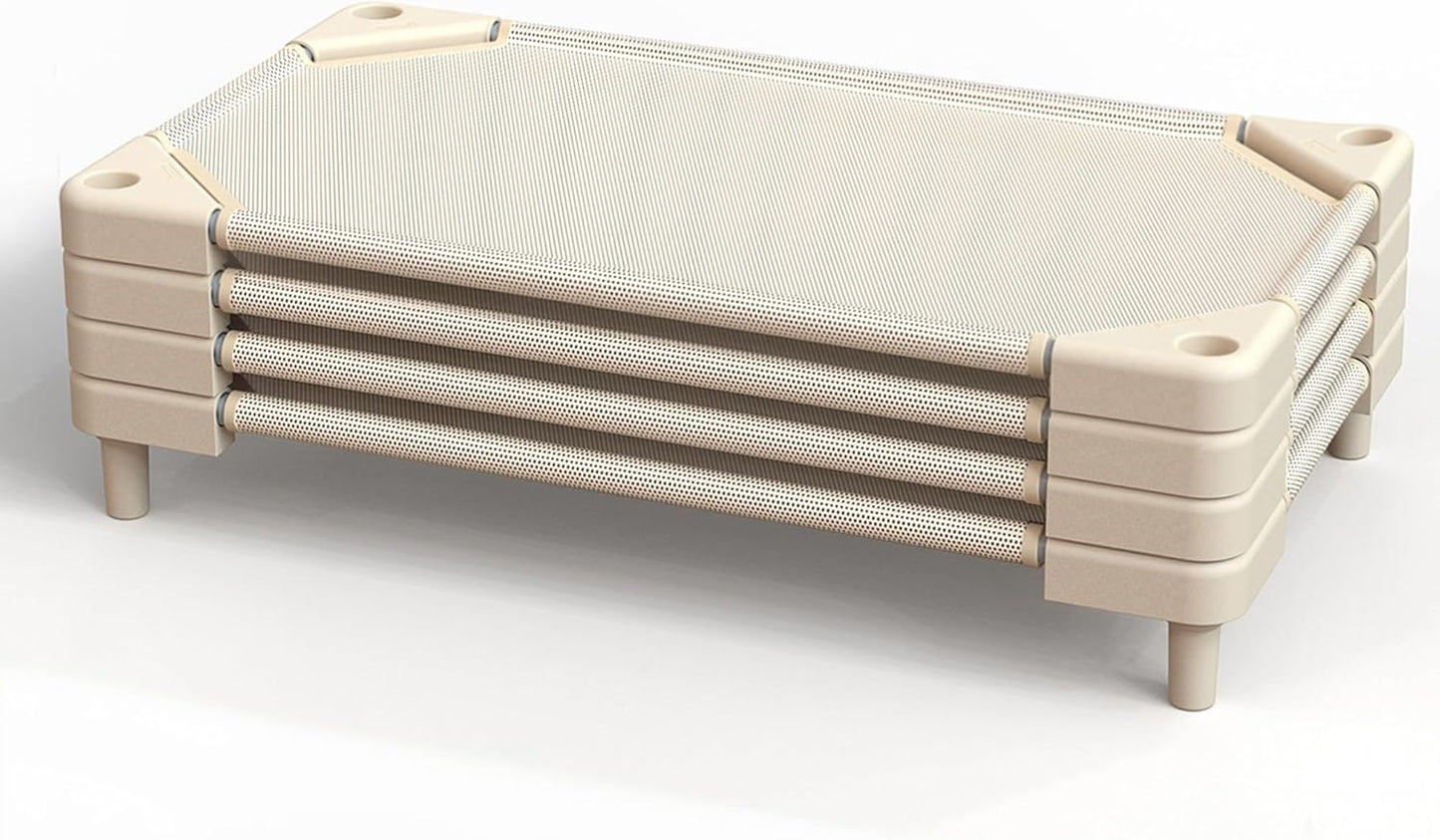 Daycare Cots for Kids - Stackable Preschool Nap Cots (4 Packs)