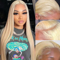 Myecool 613 Lace Front Wig Human Hair 13x4 HD Transparent Straight