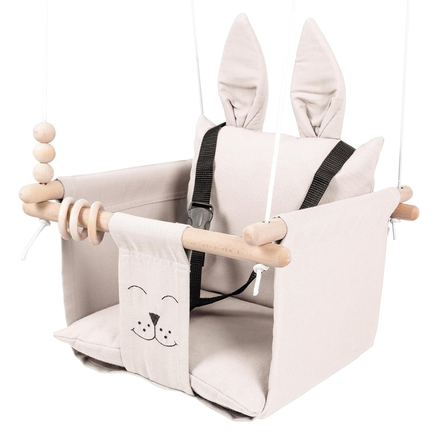 Indoor Outdoor Baby Swing with 3-Point Harness for Fun