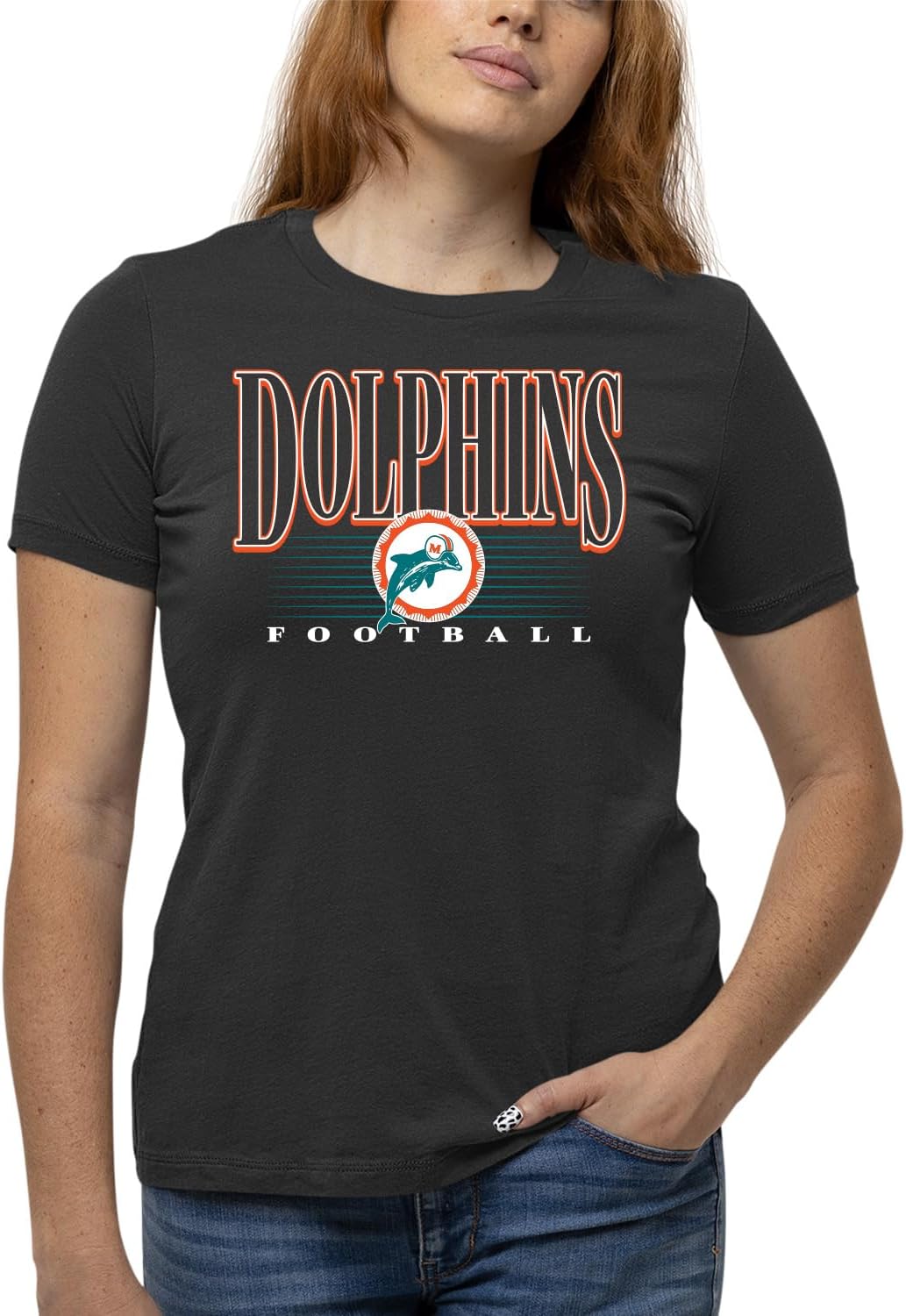 Miami Dolphins NFL Womens Overtime Blueprint T-Shirt for Fans