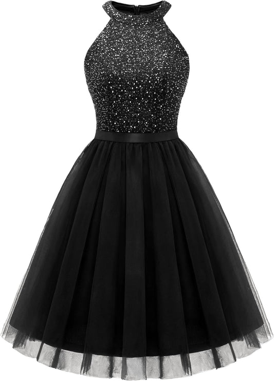 Dressystar Women's Short Halter Cocktail Party Dress Review