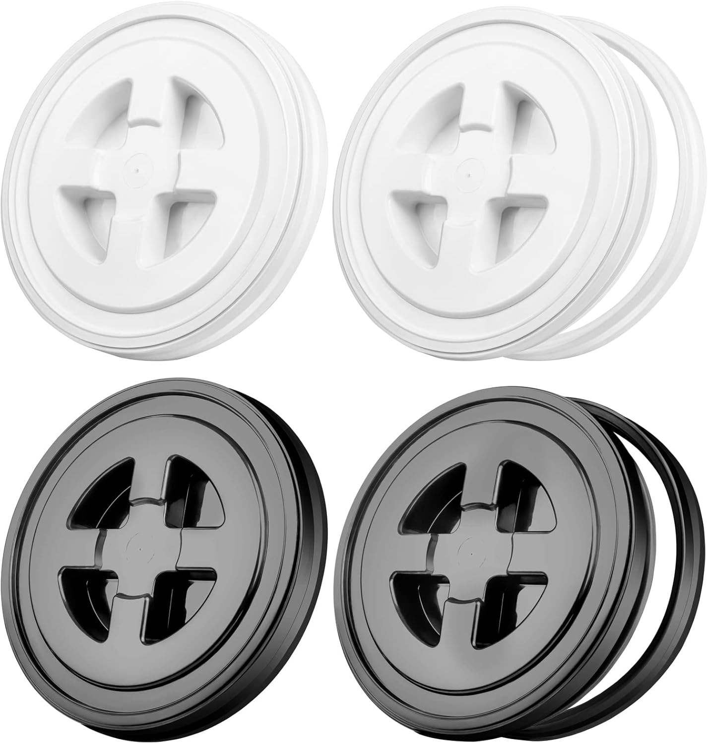 Aodaer 4 Pieces Seal Lid for 5 Gallon Bucket Storage