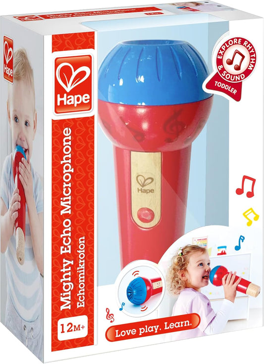 Hape Battery-Free Voice Amplifying Microphone for Kids, Red