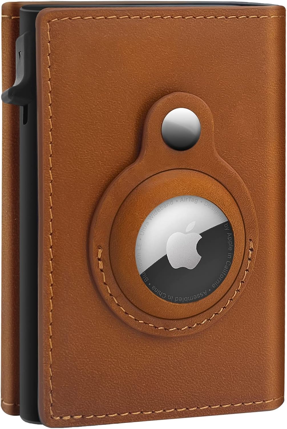 GAOCHALE AirTag Wallet - Minimalist Leather RFID Credit Card Holder