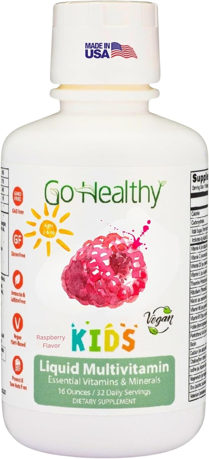 Go Healthy Kids Liquid Multivitamin for Immune Support and Energy