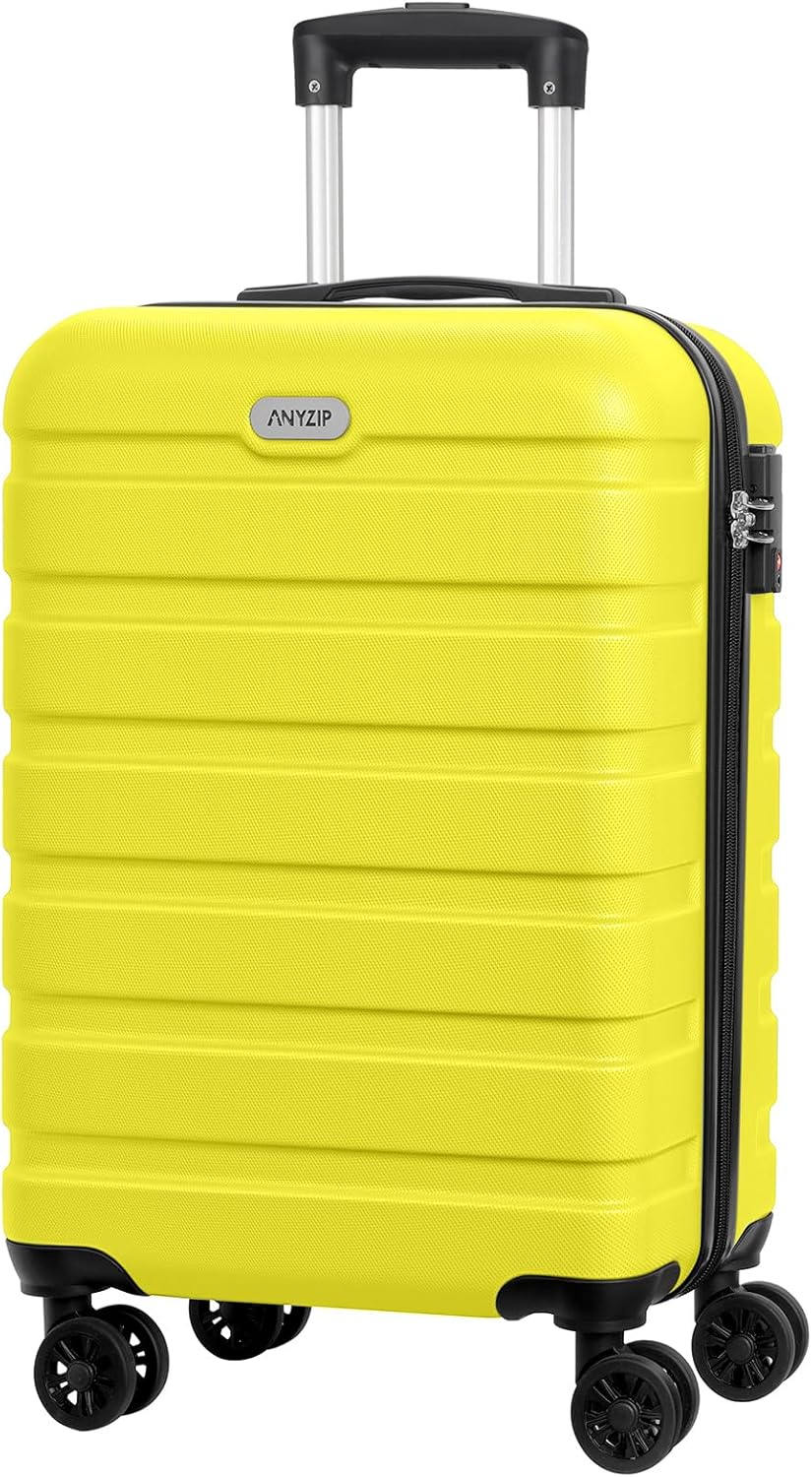 AnyZip Lightweight 20 Inch Hardside Suitcase with TSA Lock