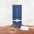 Foton Pearled Candle Colored 18 Oz - Refillable Desert Rose Powder