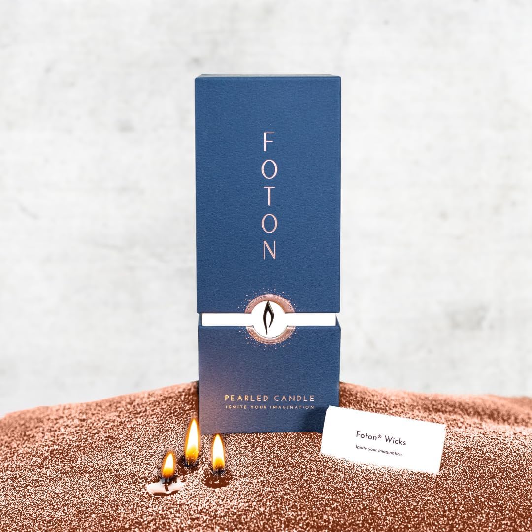 Foton Pearled Candle Colored 18 Oz - Desert Rose Non Toxic
