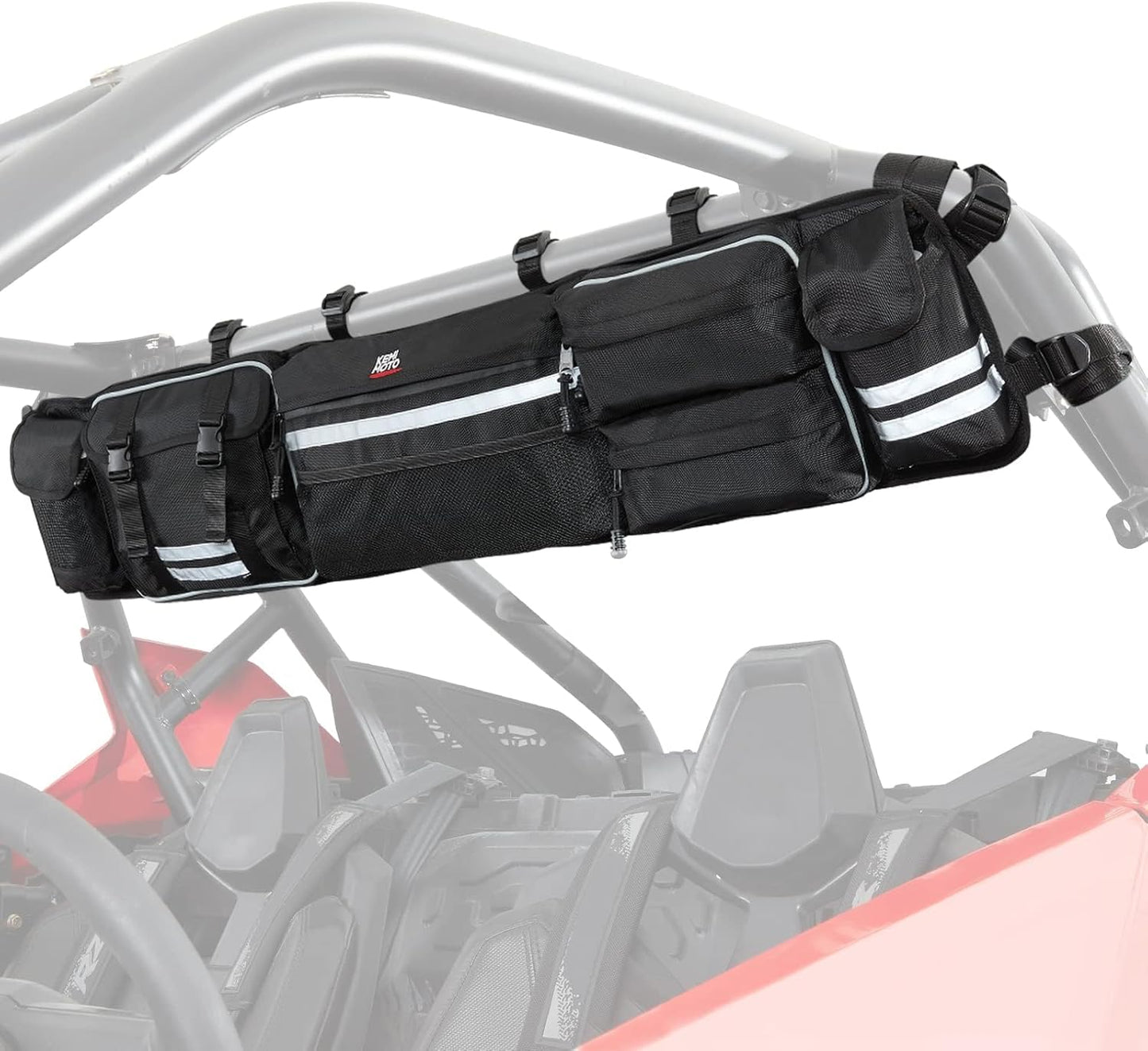 KEMIMOTO Universal UTV Roll Cage Organizer for Enhanced Storage