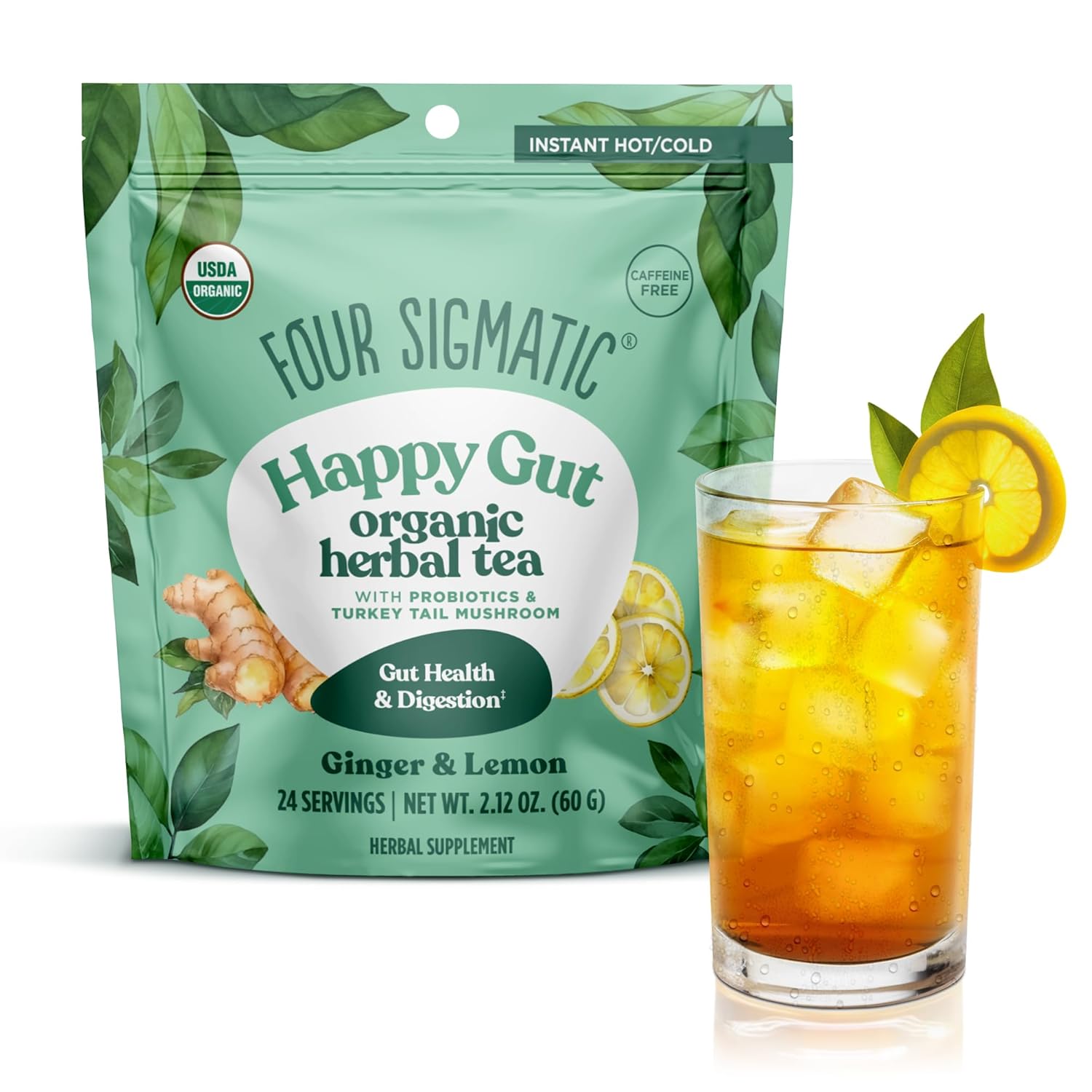 Happy Gut Herbal Tea | Probiotics & Mushroom Blend