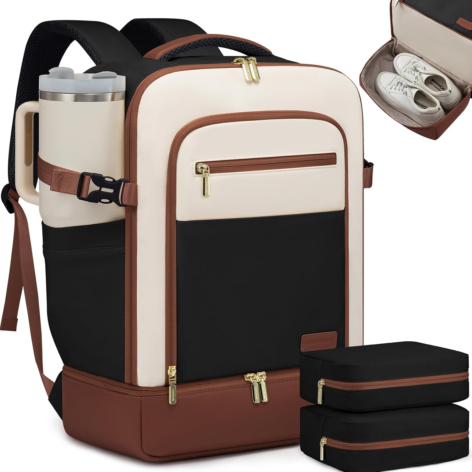 LOVEVOOK Travel Backpack for Women with Shoe Compartment
