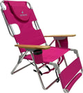 Ostrich Woody 3N1 Beach Chair with Cooler Bag - Reclining Lounger