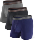 Separatec Mens Underwear Pouch Boxer Briefs - Breathable Bamboo