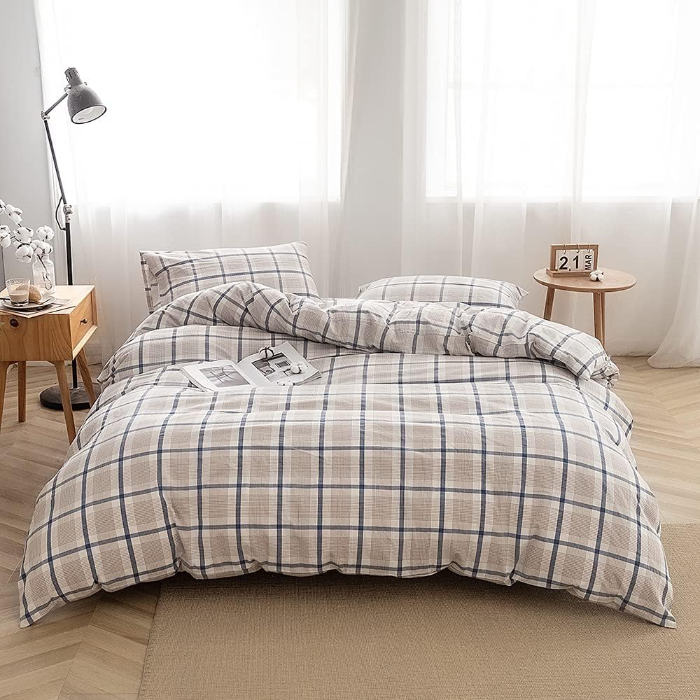 FACE TWO FACE Bedding Duvet Cover Set for Full Size Comfort