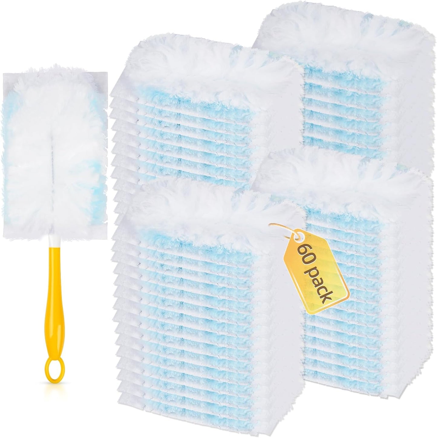 60 Count 180 Duster Refills for Heavy Duty Multi-Surface Cleaning