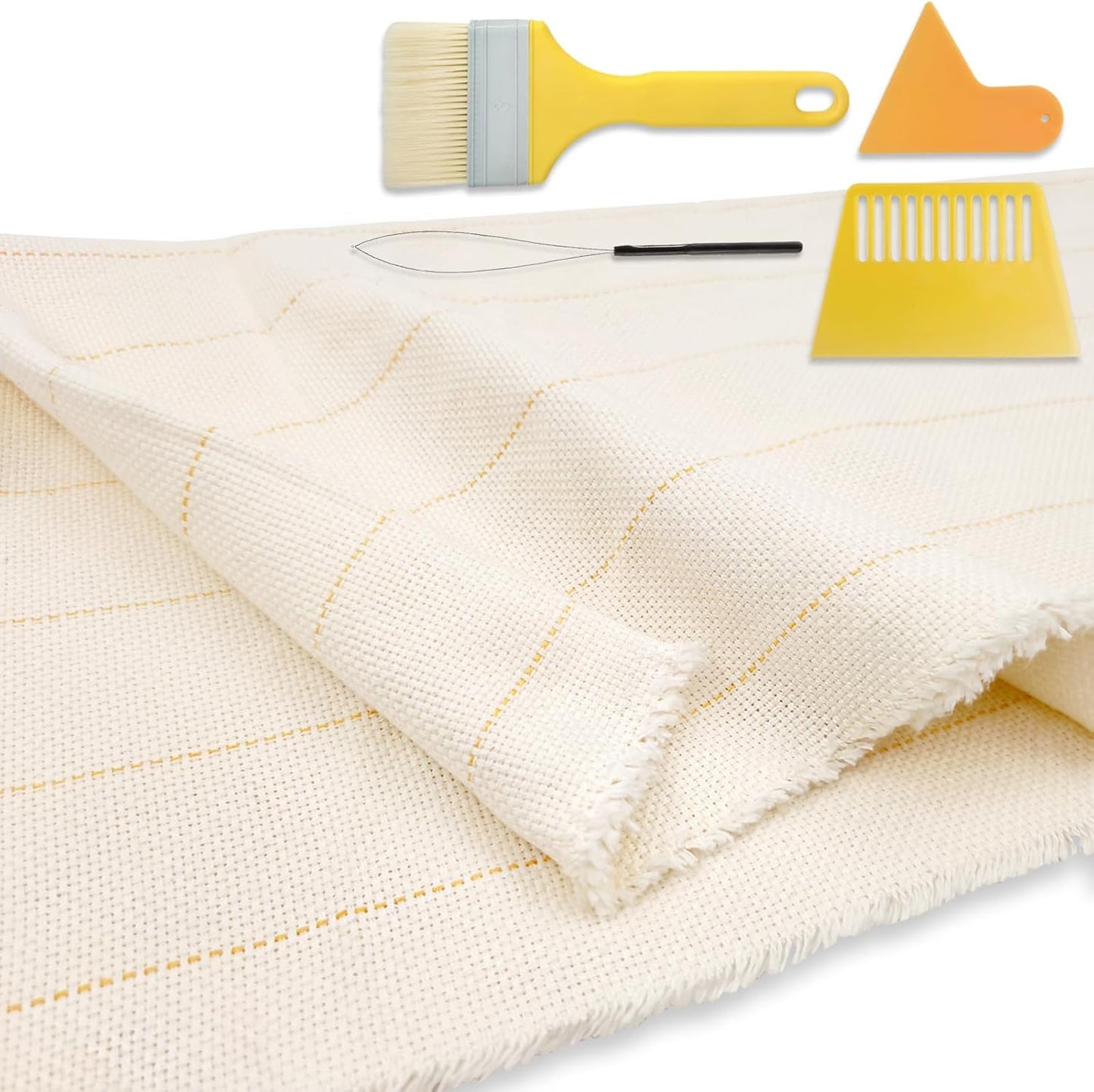 85in x 85in Large Primary Tufting Cloth for Rug Making Projects