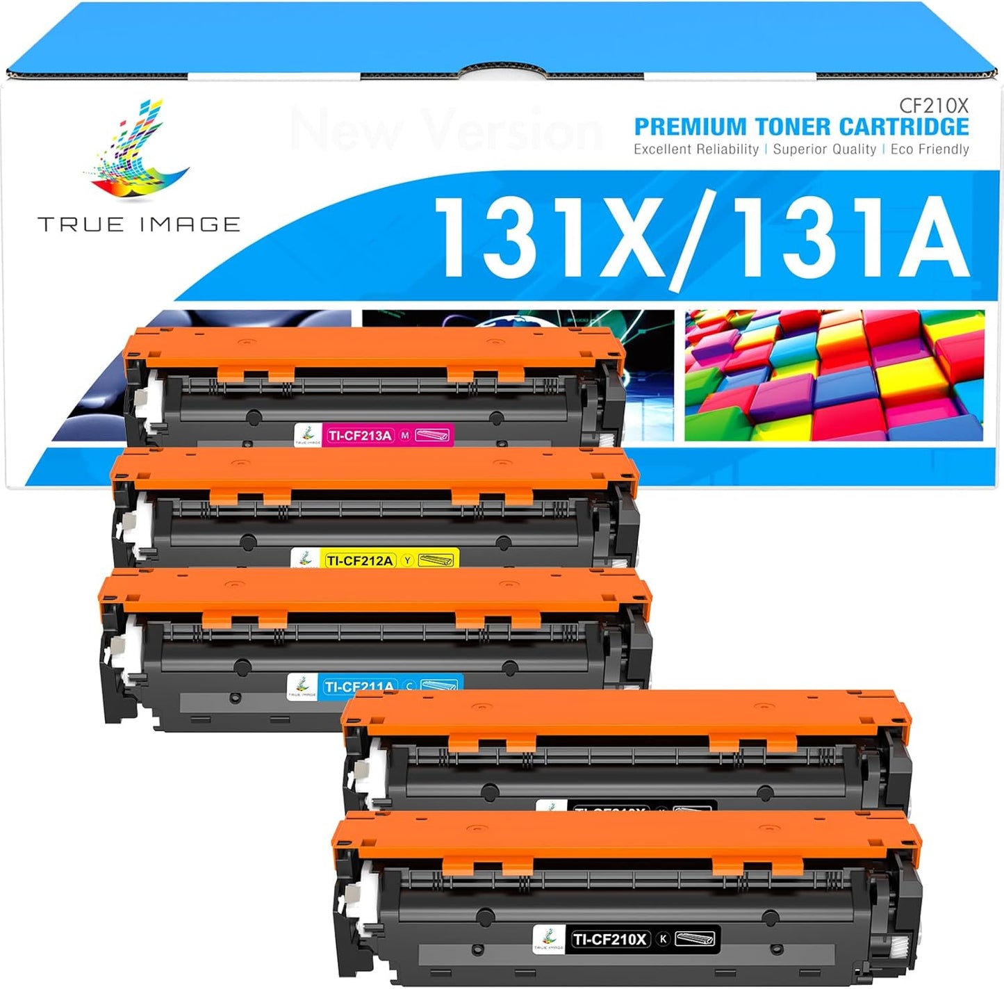 TRUE IMAGE Compatible Toner Cartridge Replacement for HP 131A 131X