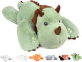 Niuniu Daddy 24in Weighted Dinosaur Plush Pillow - Calming 3.5 lb