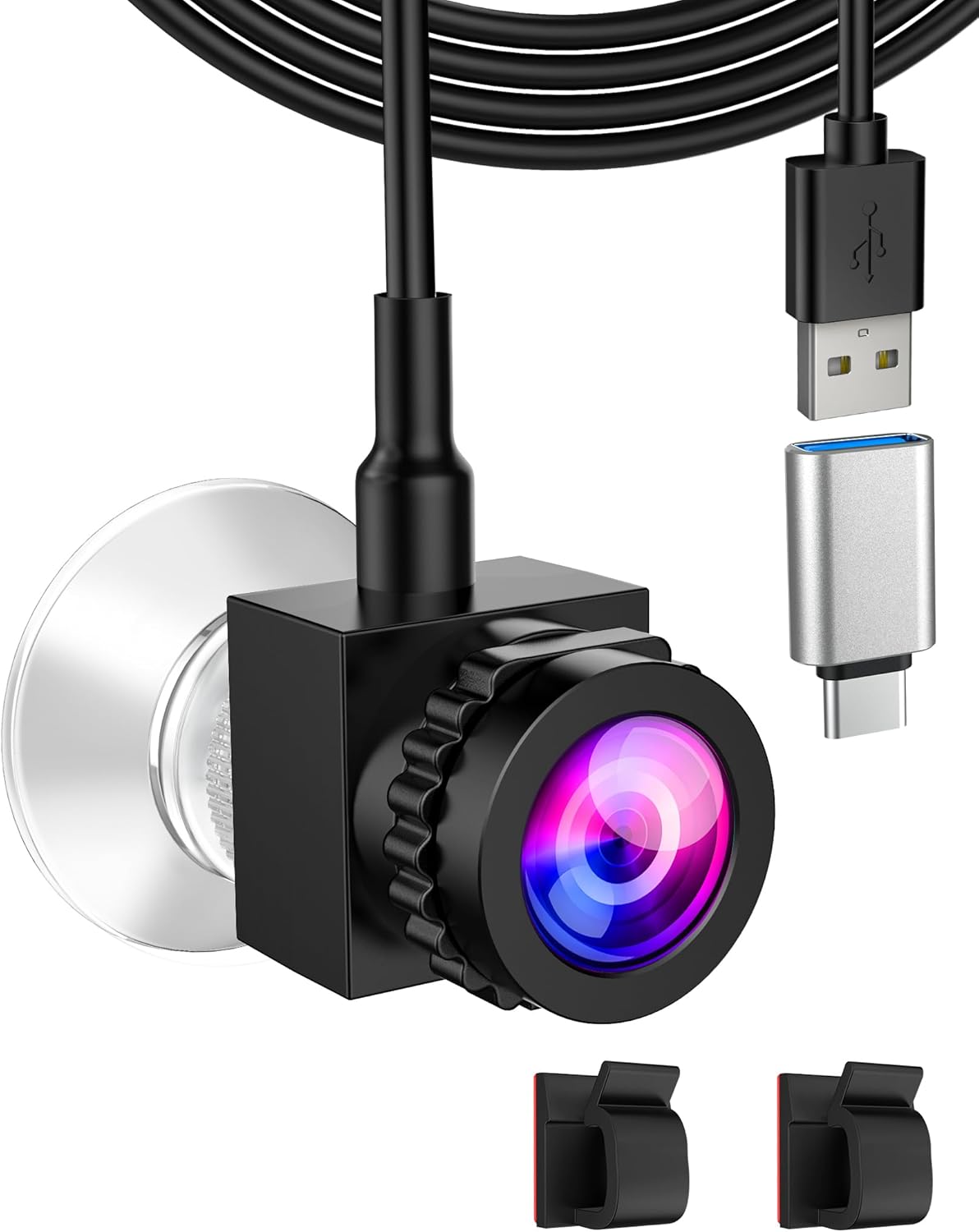 Eye Contact Webcam with Microphone for Natural Face-to-Face Chats
