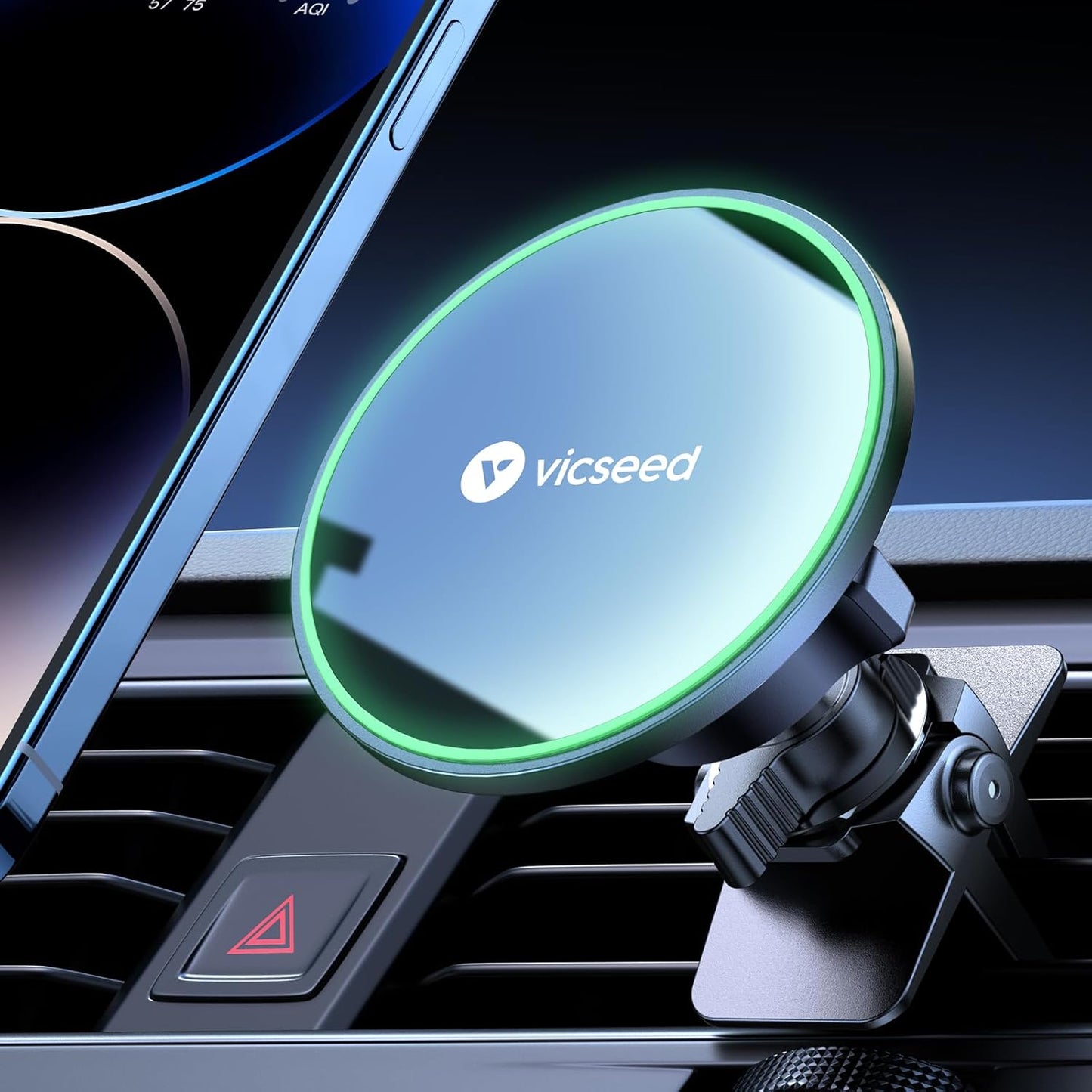 VICSEED MagSafe Car Mount: Strongest Magnetic Phone Holder