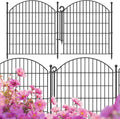Decorative Garden Fence 32in x12ft, No Dig Animal Barrier