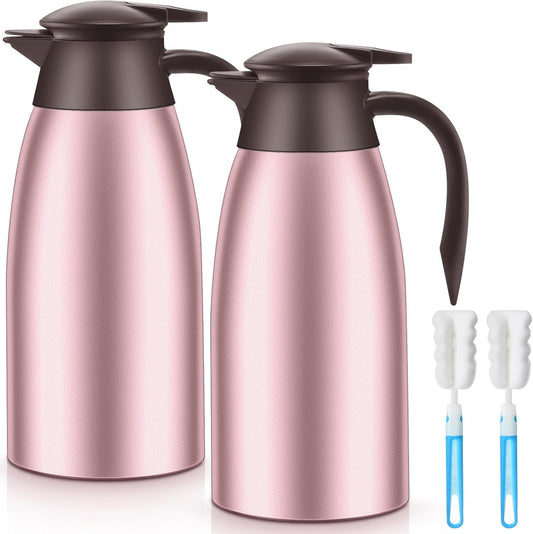 Norme 2 Pcs Thermal Coffee Carafe for Hot Liquid and More