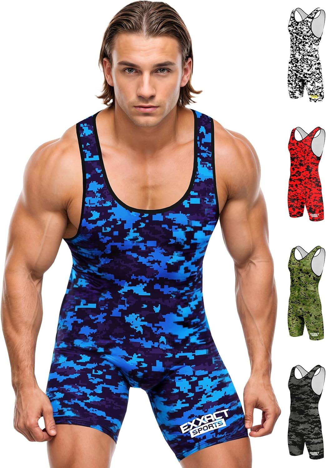 High-Performance Wrestling Singlet for Men by Exxact Sports