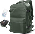 Vacuum Travel Backpack with Pump for Women - Compression Carry On