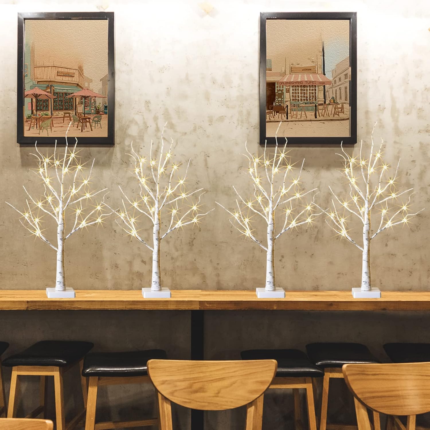 PEIDUO 2FT Christmas Tree with LED Lights for Home Decor