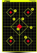 12in x18in Sight-in Splatterburst Target - Instant Fluorescent Impact