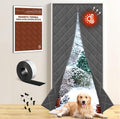 Insulated Magnetic Door Curtain for Winter - Thermal Draft Blocker