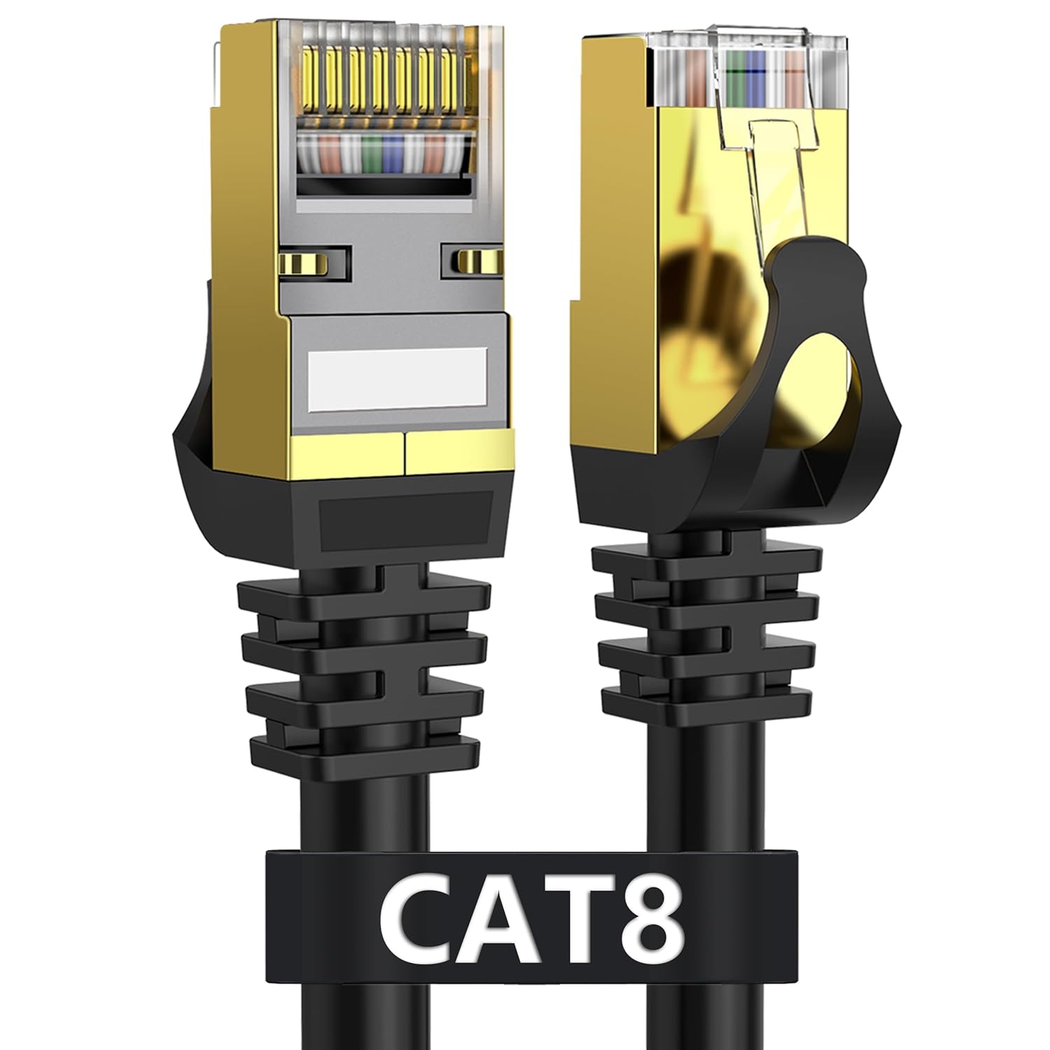 Cat 8 Ethernet Cable 40ft Shielded for High Speed Networking