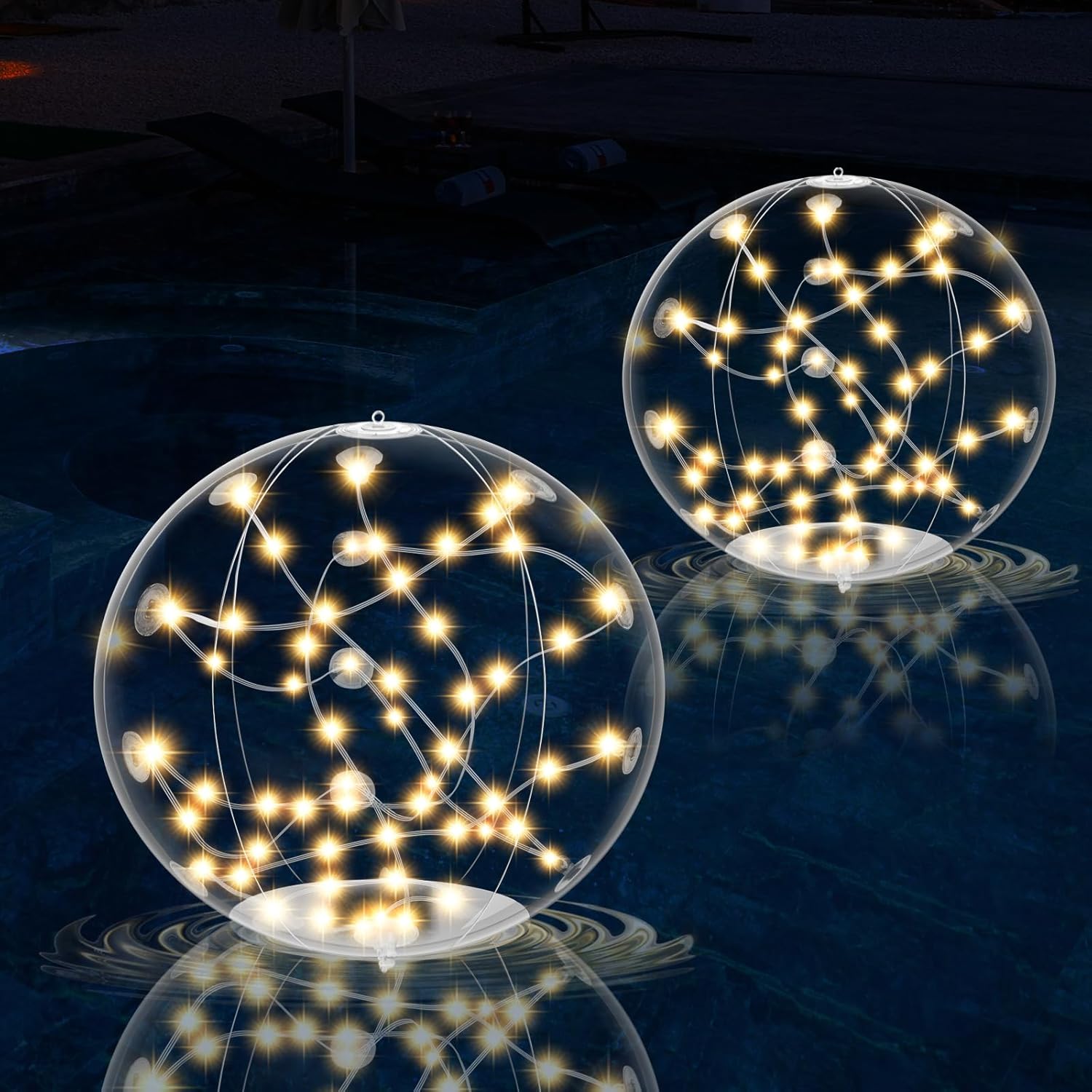 Floating LED Pool Lights for Garden, Beach & Party Use