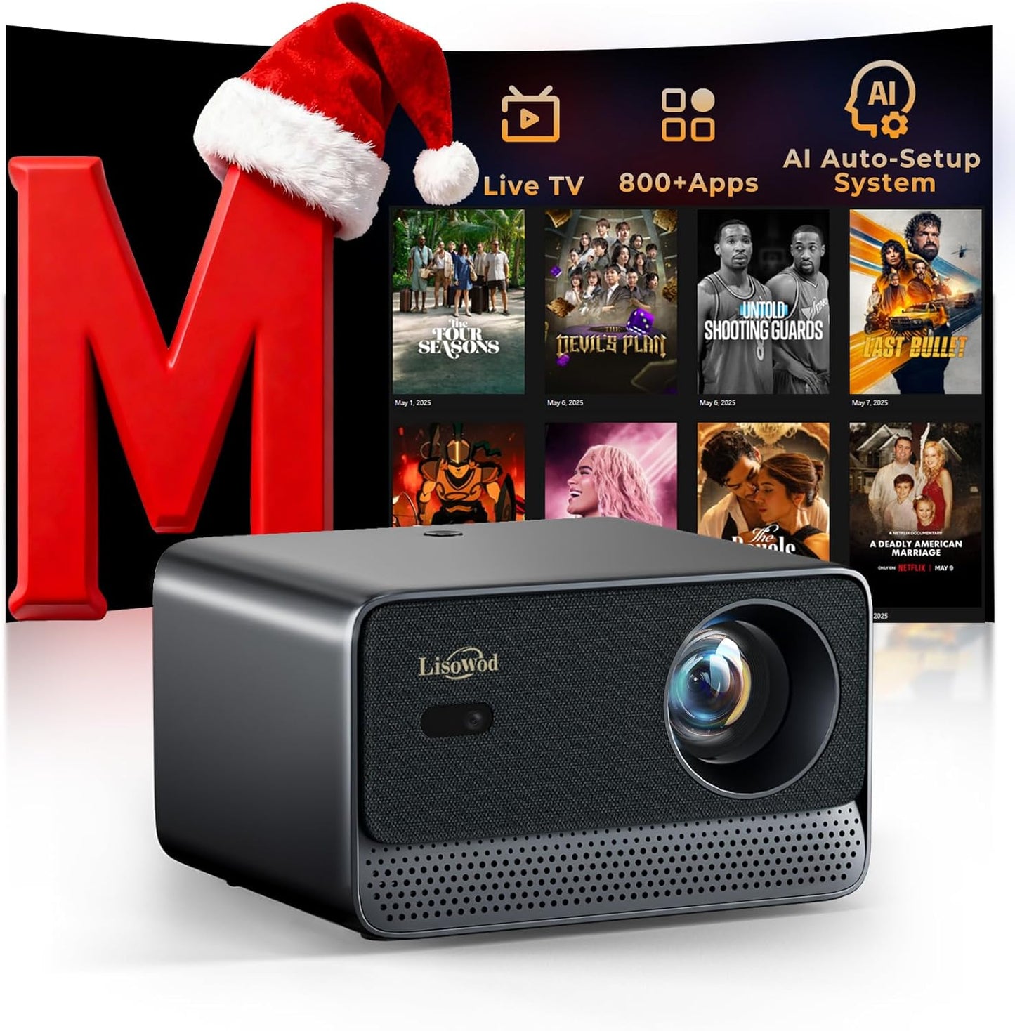 L03Pro Projector with WiFi and Bluetooth for Ultimate Viewing