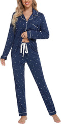 Leikar Women's Button Up Pajama Set - Soft Viscose PJs